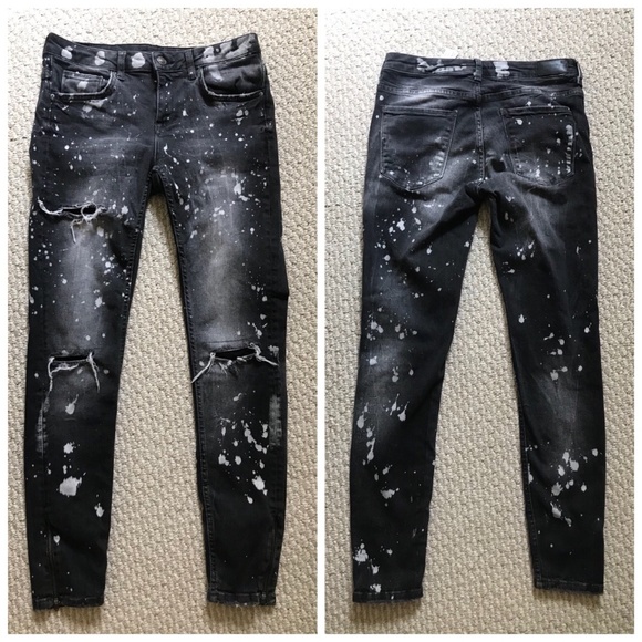 Spiksplinternieuw Zara Jeans | Paint Splatter Distressed Skinny | Poshmark UU-85